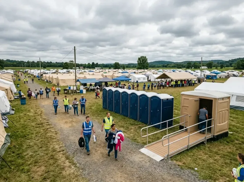 disaster-relief-camp-restrooms-010 — frequently asked questions, Dumpster & Portable Bathrooms Rental in August, CA